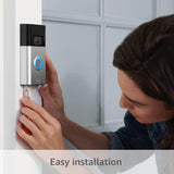 1080P Ring Video Doorbell - Satin Nickel