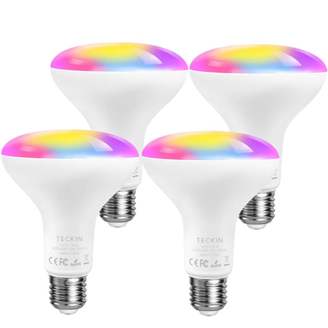 13W Smart Light Bulb - 4 Pack