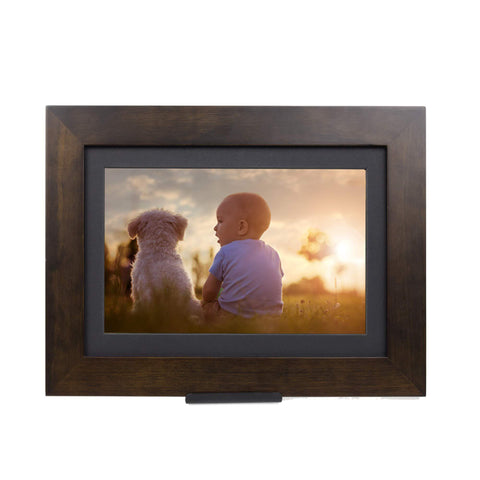 8" Digital Picture Frame - Espresso