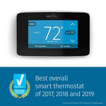 Smart Thermostat with Touch Screen - Black