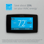 Smart Thermostat with Touch Screen - Black